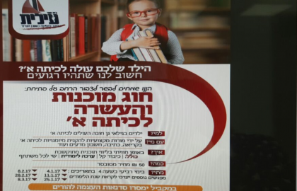 מוכנות לכיתה א'-מועדי המפגשים-מחכים לכם מאד…