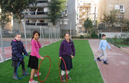 כיתה ג' בשיעור ספורט