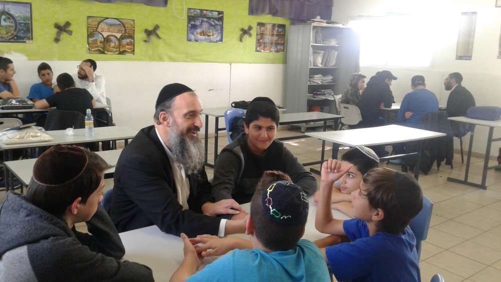 תלמידי כיתה ח' לומדים בבית מדרש בשמחה ובהתלהבות