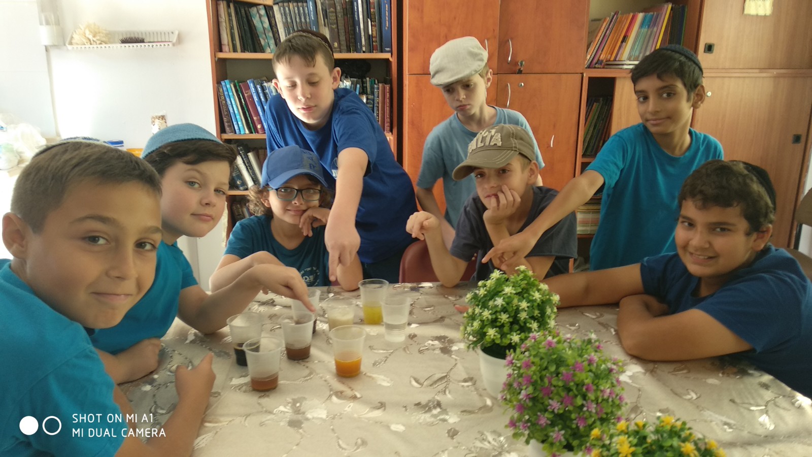 בכיתה ה' למדנו במדעים על מיגוון תמיסות .אמא של שליו היקרה הכינה לנו עוגה עם סוגים שונים של תמיסות.